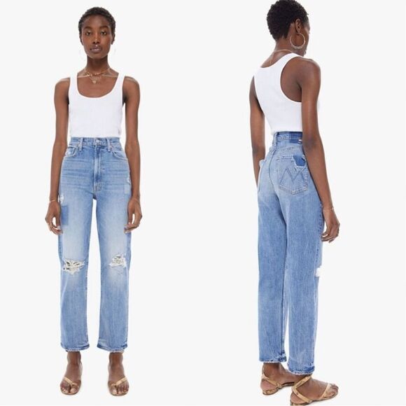 Mother High Waisted Study Hover We Are Castaways Jeans - Picture 1 of 17